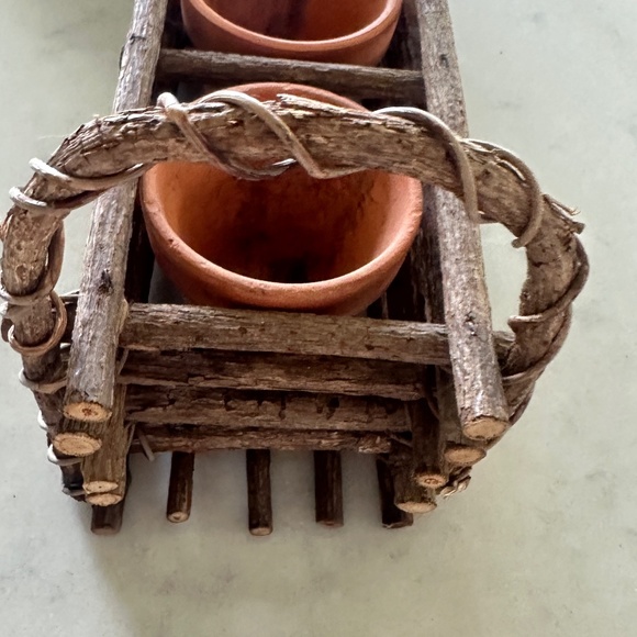 Grapevine 3 Clay Pot Herb Garden - Picture 3 of 6